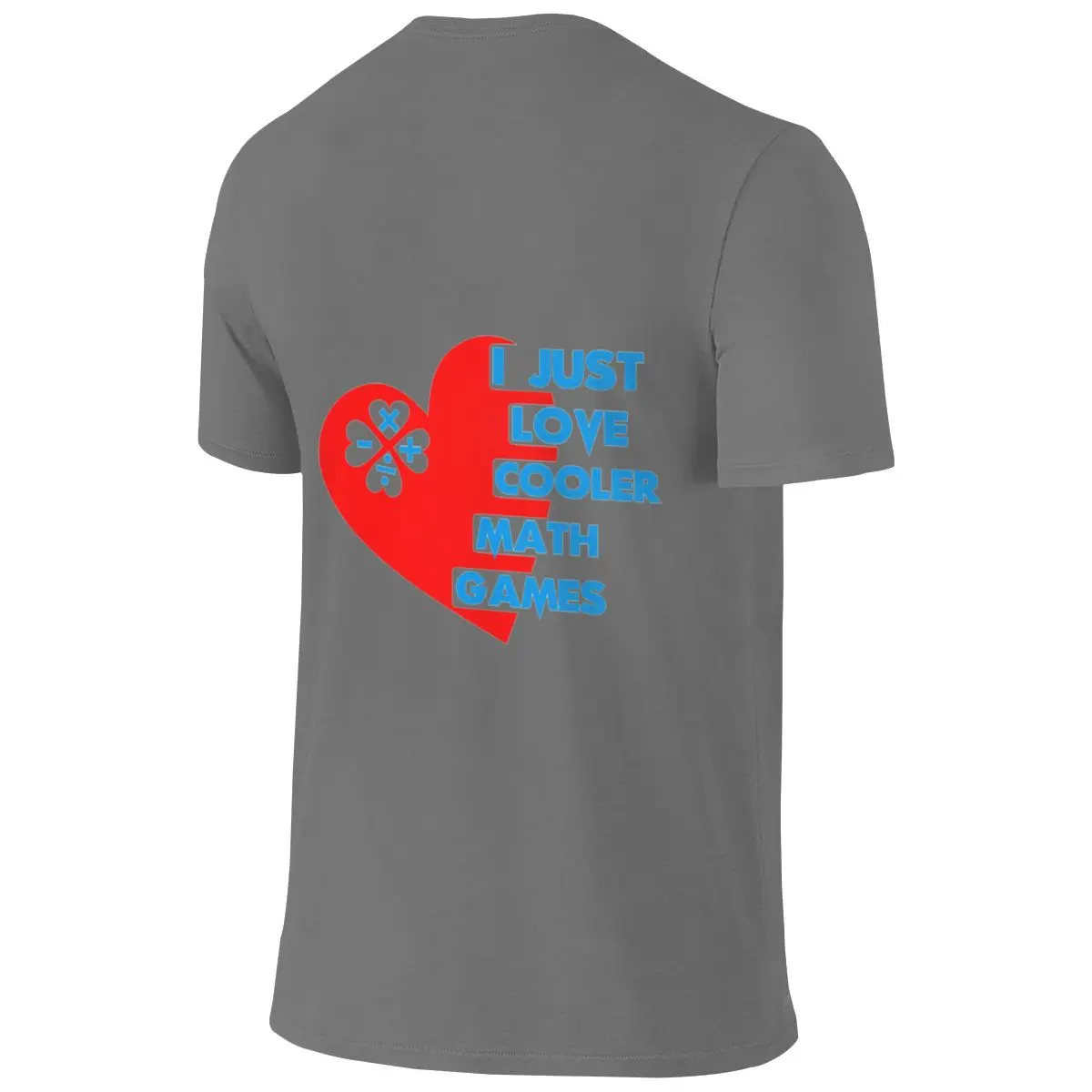 Love Cooler Math Games Flattering For All Body Types Reversible T-shirt Minimalist Vibe Everyday Versatility Basic Tee