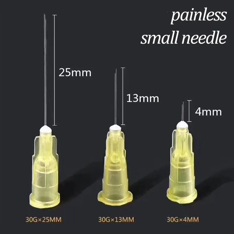 Painless small needle 34G 4mm 2.5mm 32G 4mm 30G 31G disposable medical microplastic injection cosmetic sterile tool