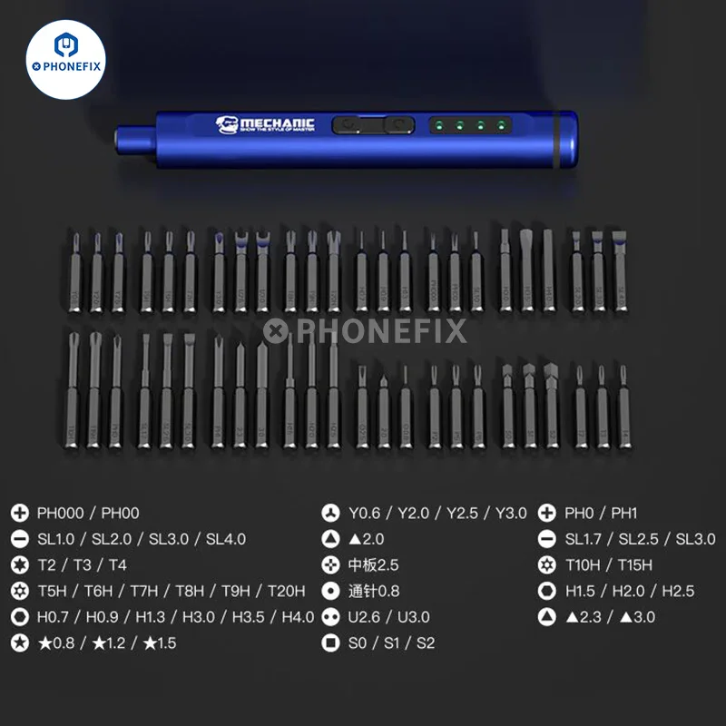 Imagem -03 - Chave de Fenda Elétrica Mecânica Es480 48 em Es240 24 em Conjunto para Iphone Câmera do Telefone Móvel Relógio Host Reparação Kit de Ferramentas de Desmontagem