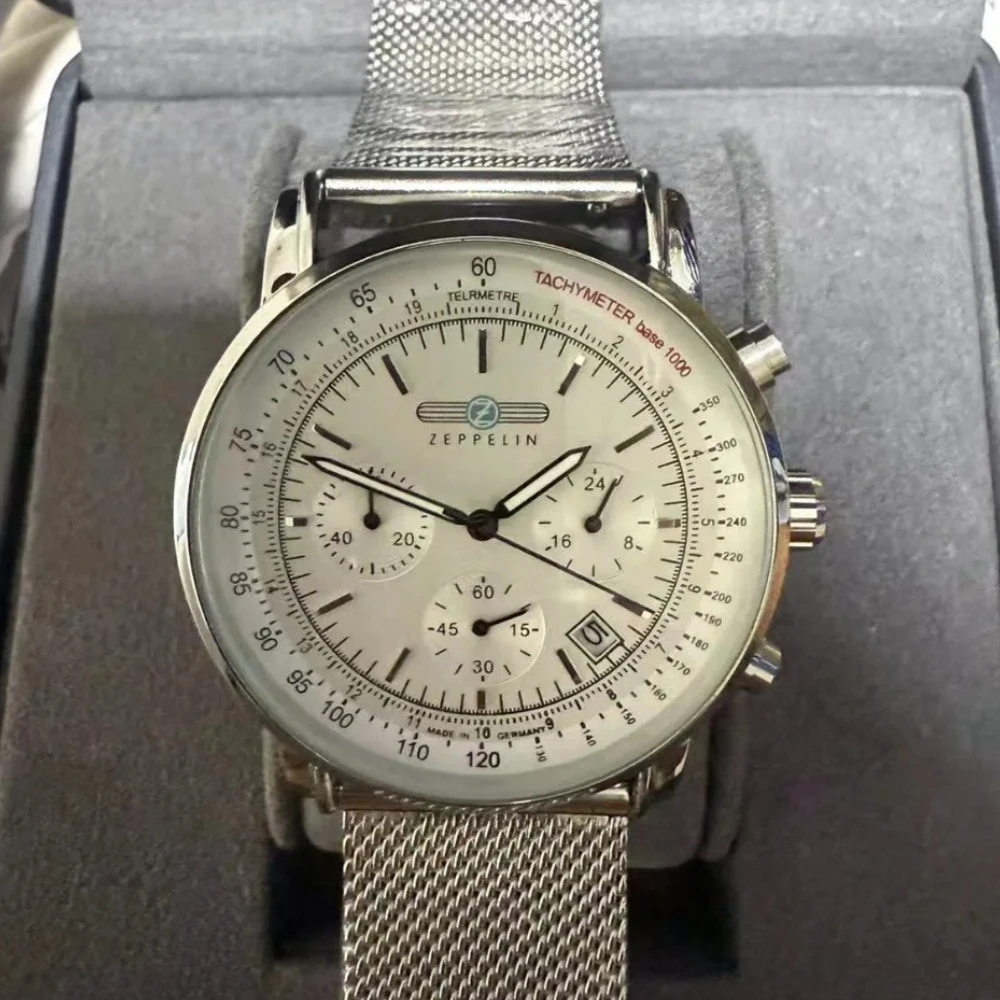 2026 Лидер продаж, новые модные мужские часы серии Zeppelin в стиле ретро, классические 8886M серии, роскошные кварцевые наручные часы с датой