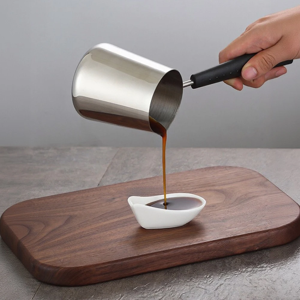 1pc Milk Butter Warmer Pot Stainless Steel Thickened Complementary Food Pot Small Frying Pot 3 Size Available