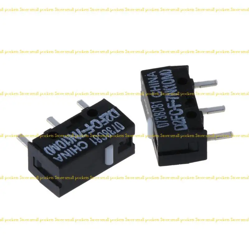 R1WD Mouse Micro Switch Original D2FC-F-7N 3Pin Silver Contacts White Dot 10M