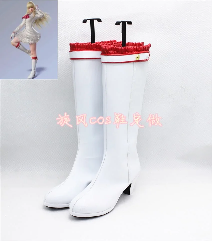 

Tekken Lili Cosplay Shoes Halloween Party Disguise for Adult Women Girls Boots Custom Made