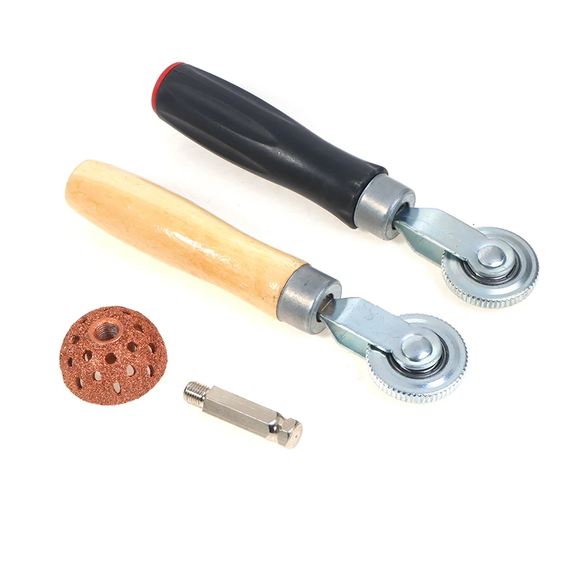 1pc 42mm Car Patch Presser Wheel Scraper Tyre Repair Kit Sanding Grinder Grinding Head Air Tire Polisher Polishing Wheel