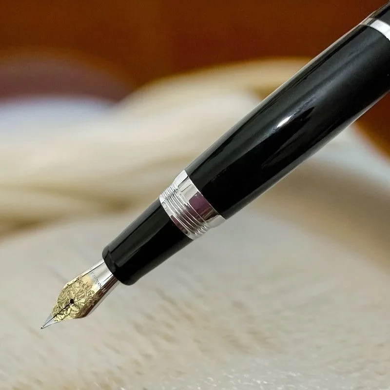 High End Fountain Pen Blade F 0.5MM Cologne Business Fountain Pens Engraved Luxury Stationery Signature Popular Ink Pen Writing