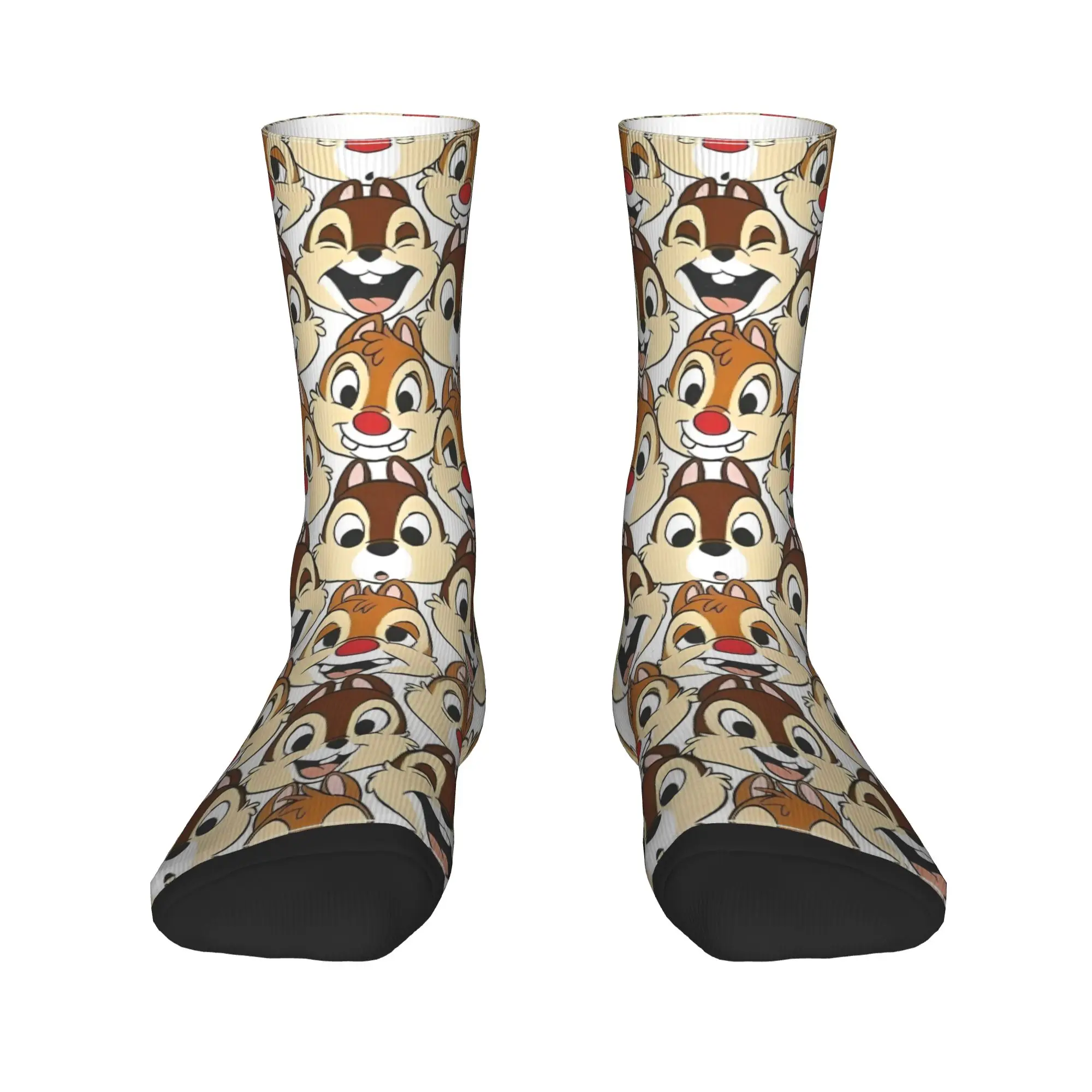 Couple Socks Chip N Dale Face  Stockings Spring Elegant Comfortable Socks Custom Running Non-Slip Socks