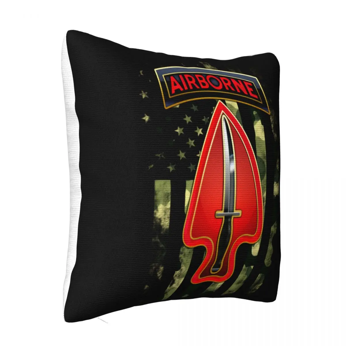 Us Army Special Operations Command Camo American Flag Airborne Rap Holiday Slim Fit Pillow Case