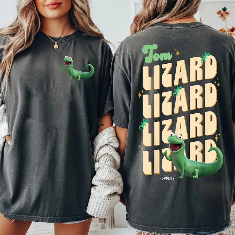 Two Sided Retro Hoppers Tom Lizard Shirt, Cute Animal Lover Gift