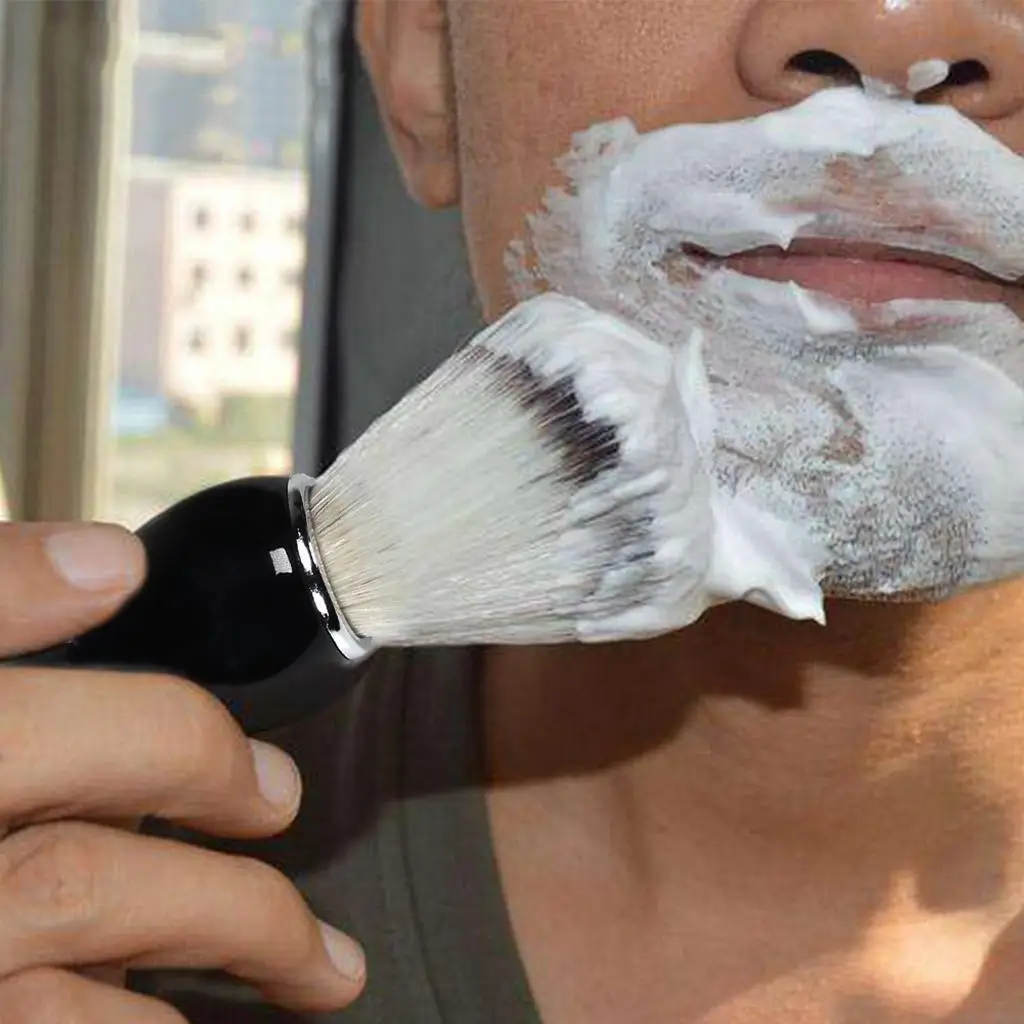 Bristle Shaving Brush for Men Resin Handle Soap Cream Best Facial Hair Barber Tool for Professional Salon Use