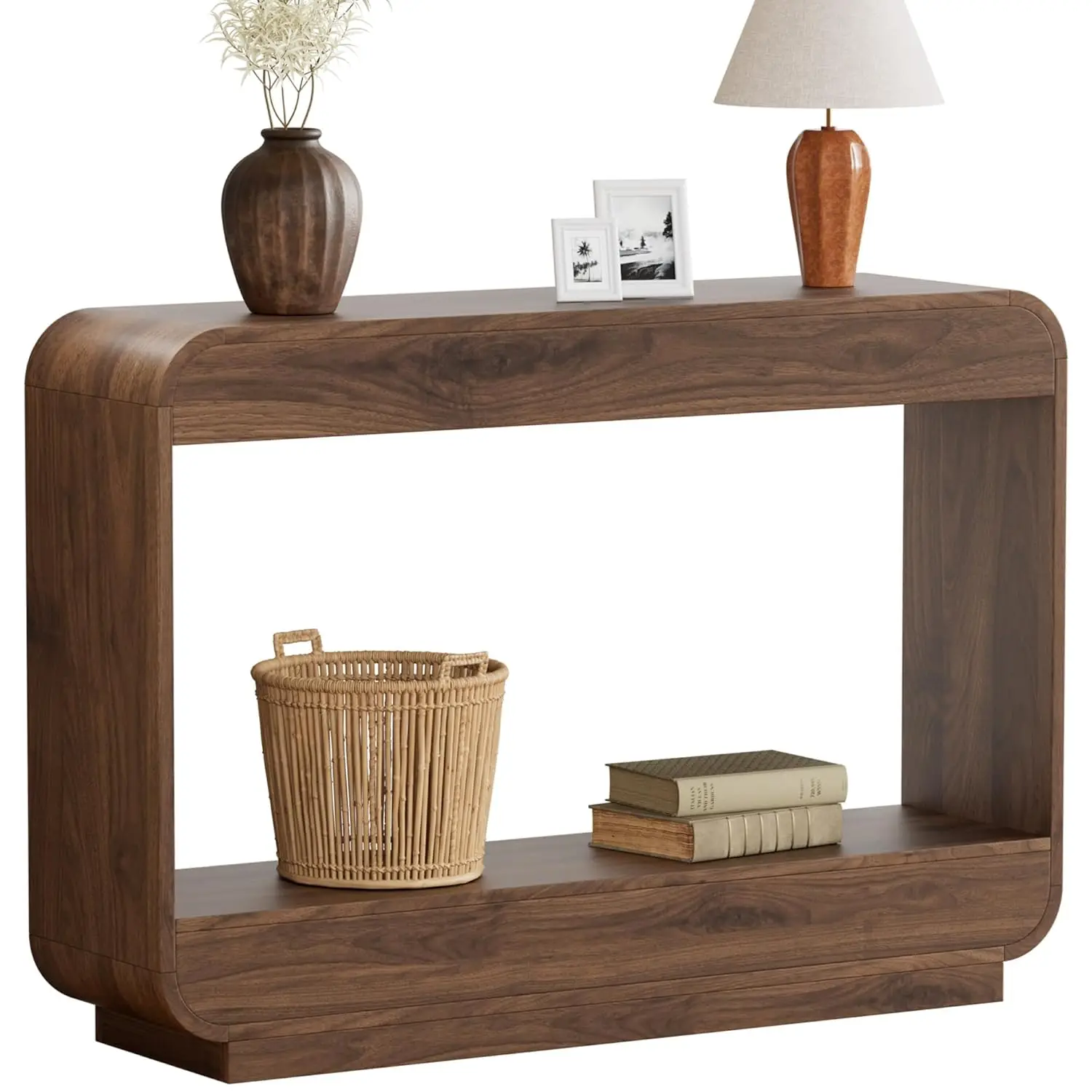 

Консольный стол-водопад 43 дюйма для прихожей, деревянный стол для прихожей, столик в стиле фермерского дома за диваном для гостиной, на заказ