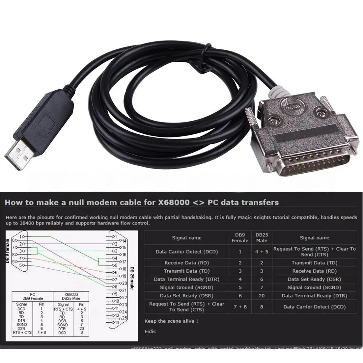 update. USB to DB25 Male Adapter with FTDI Chipset - Compatible for FANUC 0/6/11 Series, CNC RS232 Serial Cable
