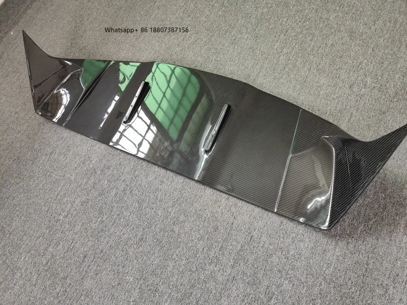 

High Quality 3k Carbon Fiber M-Style Single Deck Top Wing Rear Spoiler forRolls Royce Cullinan Rear Bumper Upgraded Body Kit
