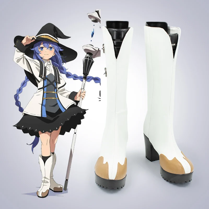 Anime Roxy Migurdia Cosplay Shoes Roxy Migurdia Cosplay High Heels Boots Shoes Women Men Halloween Role Play Cos Prop