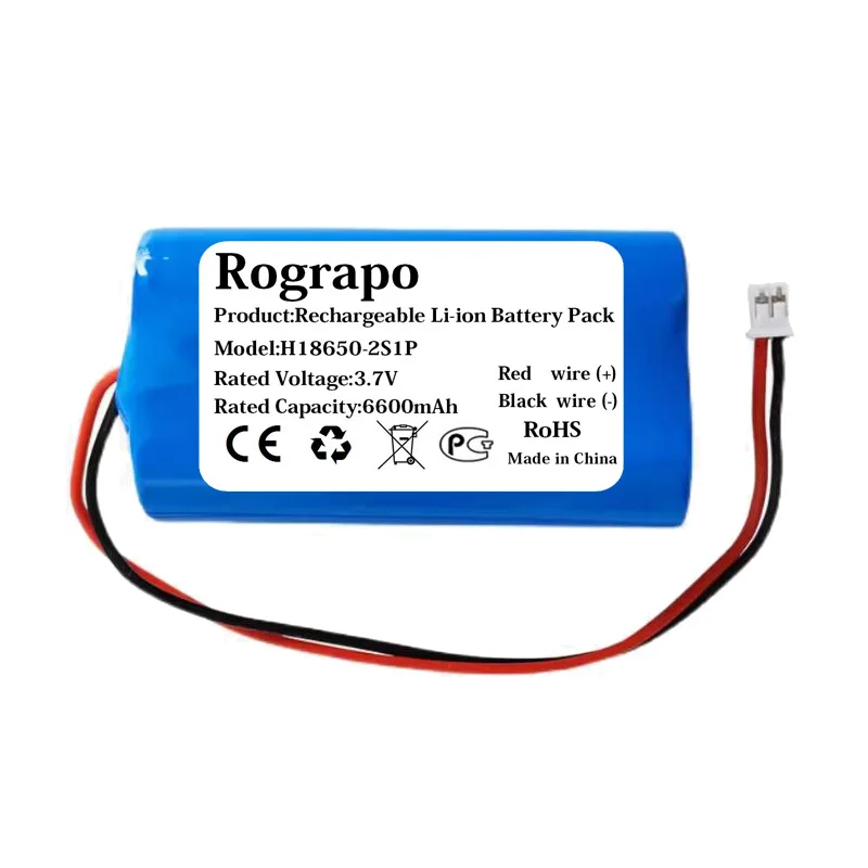 Nowy 3.7V 6600mAh Xdobo X8 60w głośnik Bluetooth 18650 akumulator litowo-jonowy