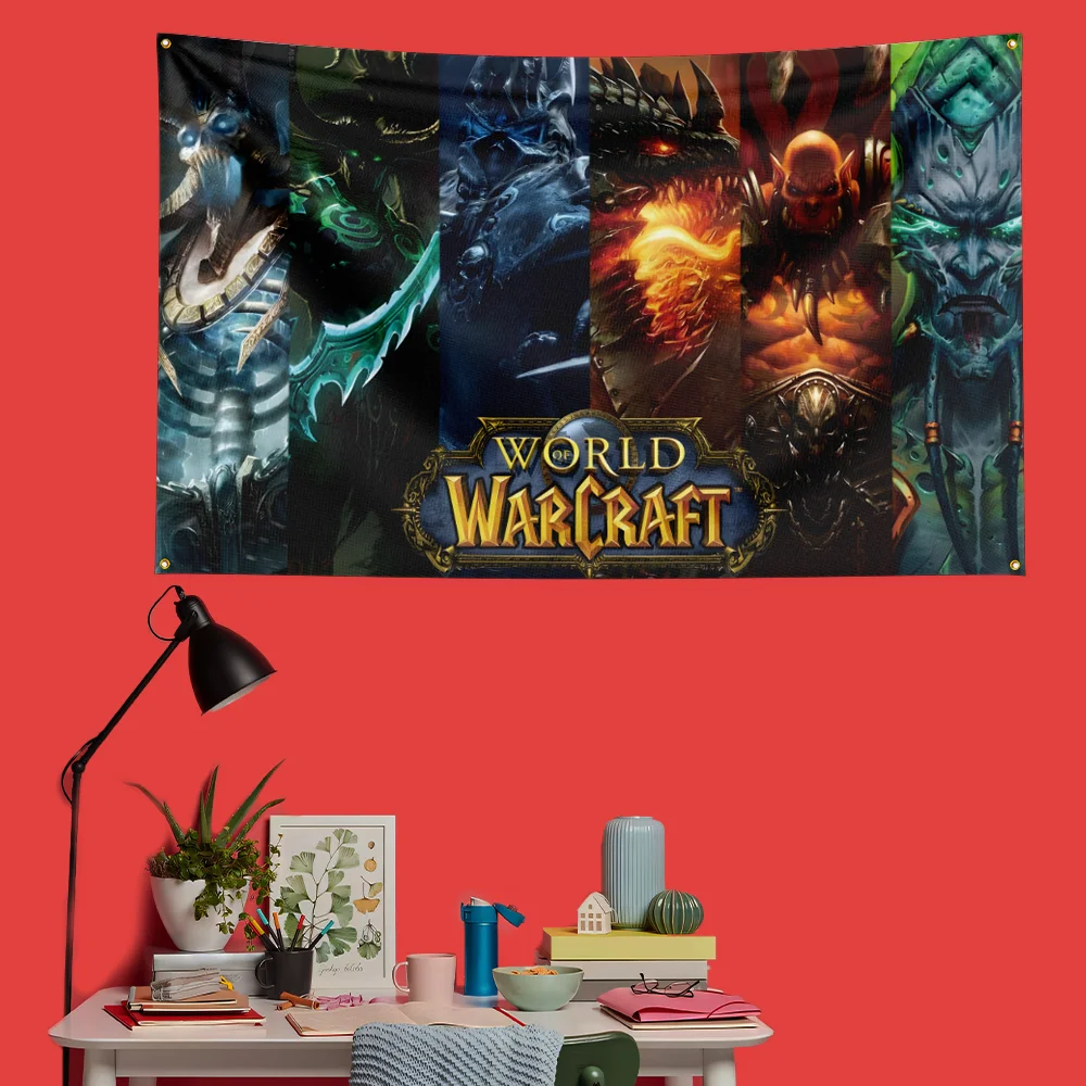Fantasy RPG Inspired Flag 3x5 FT HD Printing Vivid Color Game Banner For Gaming Room Man Cave Bedroom Wall Decor Fans Gift