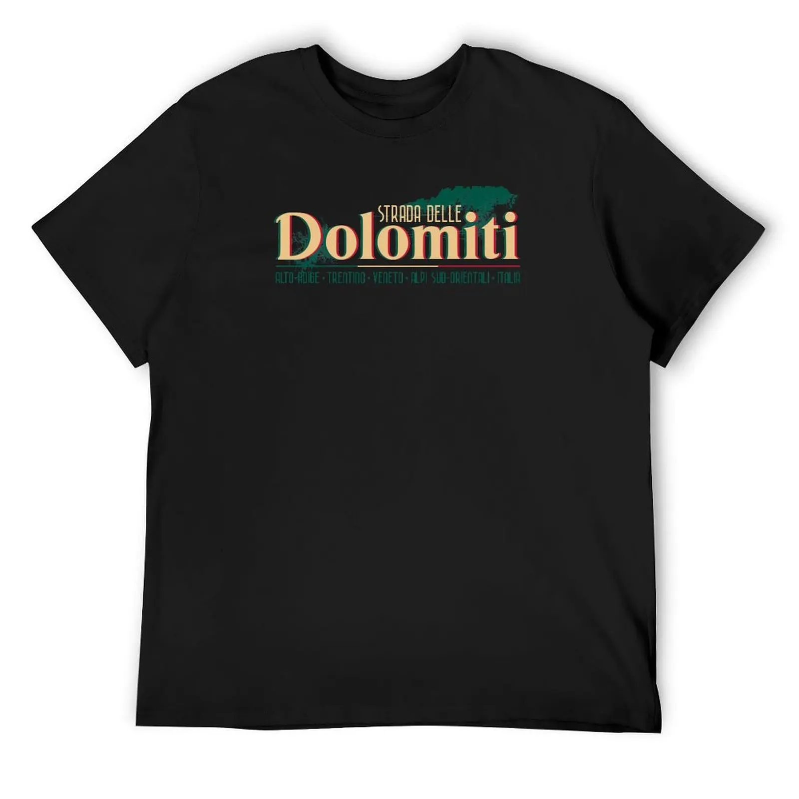 Strada Delle Dolomiti - Dolomites, Italy T-Shirt blanks anime clothes black t-shirts for men