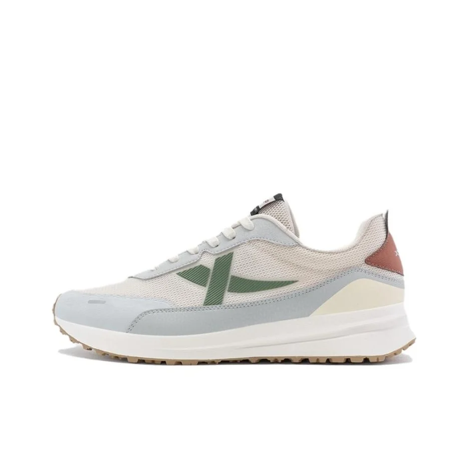 XTEP Abrasion Resistant Lightweight Low top Casual Shoes Men's White Gray Green 976219320033//
