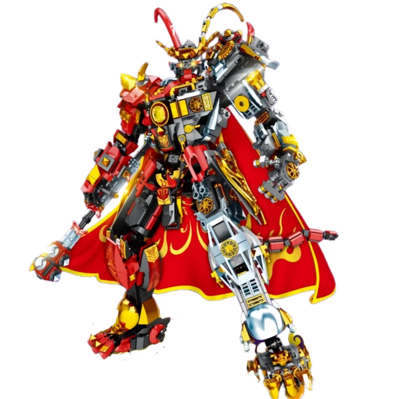 

Journey To The West Series Sun Wukong Nezha Model Mecha Puzzle Assembled Building Blocks Children's Toys Boys Educational Gifts