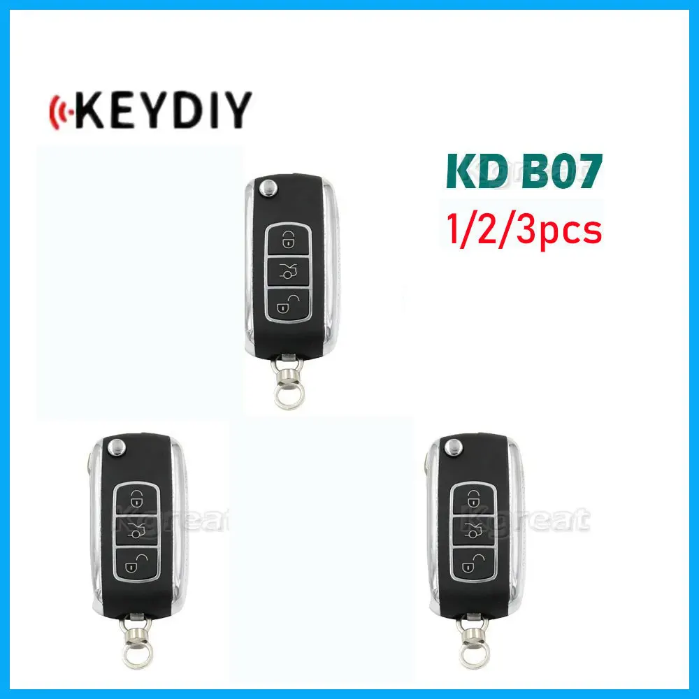 

1/2/3pcs KEYDIY KD B07 Universal Remote Key B07-3 Series for Bentley Style Remote Car Key for KD900/KDMINI/KD-X2 Key Programmer