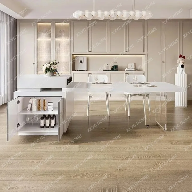 XX Cream Style Dining Tables Multi Functional Minimalist Design Luxury Dining Tables Homestay Home Furniture