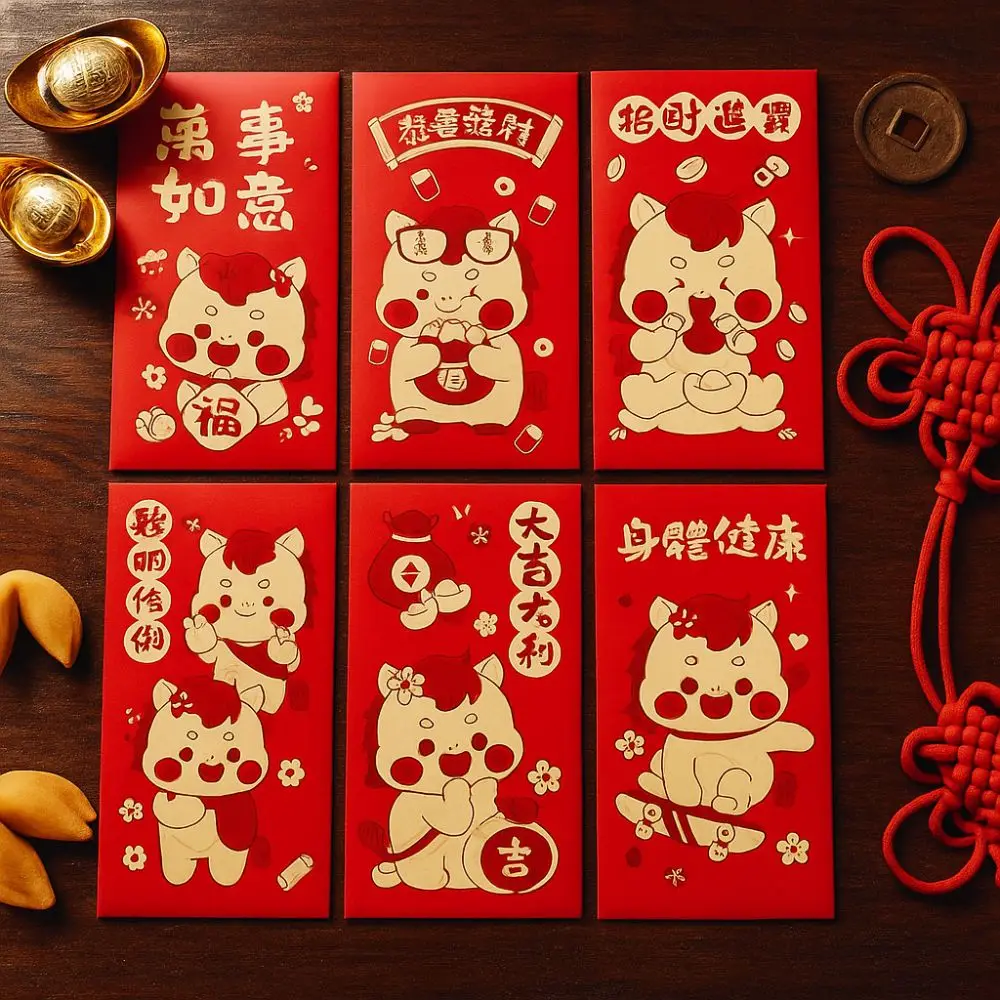 6Pcs Gold Stamping …