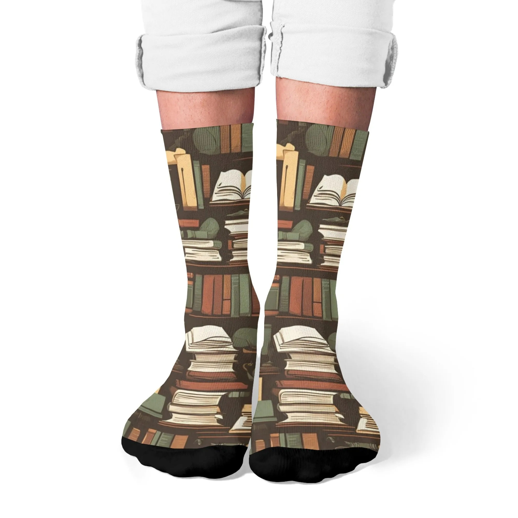 1 زوج الجدة طاقم الجوارب الهيب هوب الشارع الأزياء مع غريب الأطوار كتاب ونظارات طباعة قبعة سوداء مضحك الجدة لعوب جورب تصميم