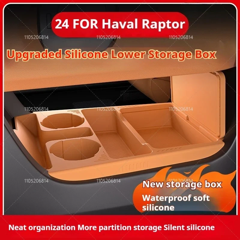 

Silicone Storage Box For Haval Raptor Car Dashboard Lower Layer Eyeglass Storage Organizer Car Interior Accessories