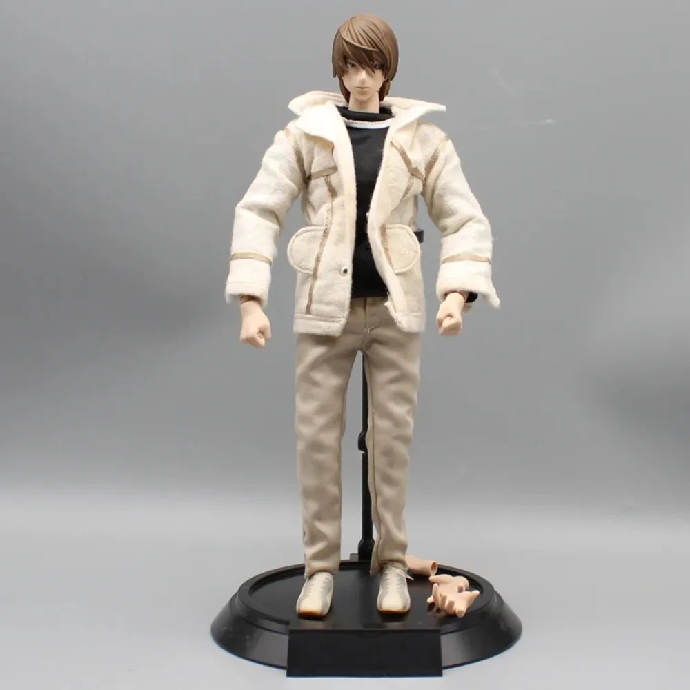 Anime Death Note Figure L Light Yagami Figures Real Clothes Pvc Statue Figure Model Doll Collectible Room Decoration Toys