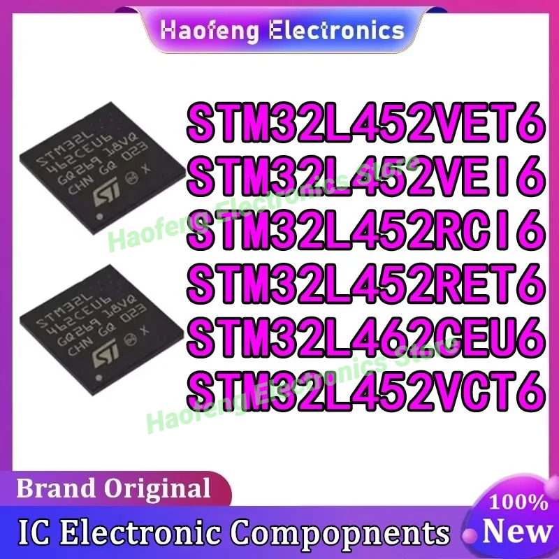 

STM32L452RCI6 STM32L452RET6 STM32L452VCT6 STM32L452VET6 STM32L452VEI6 STM32L462CEU6 Микросхема на складе