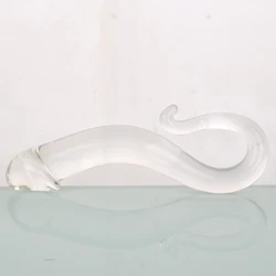 Factory Made 2 Size Mini Cheap New Hot Sale Cute Snake Model Transparent Masturbation Glass Penis Dildo Sex Toy for Adult Market