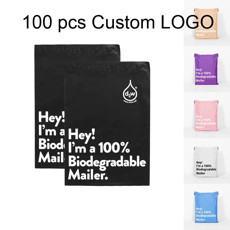 

Eco Friendly Custom Logo 100% Biodegradable Compostable Poly Mailing Mailer Bags Packaging Shipping Compostable Mailer