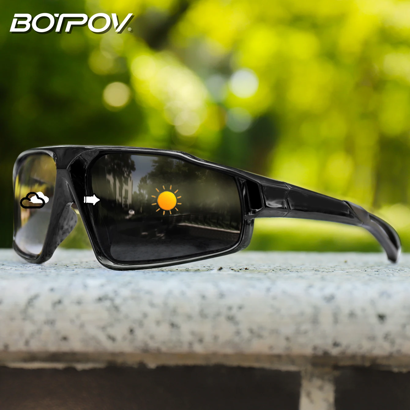 Mode Photochrome Gläser Männer Frauen MTB Fahrrad Brillen Radfahren Angeln Laufen Gläser Neue Stil Sonnenbrille Sport