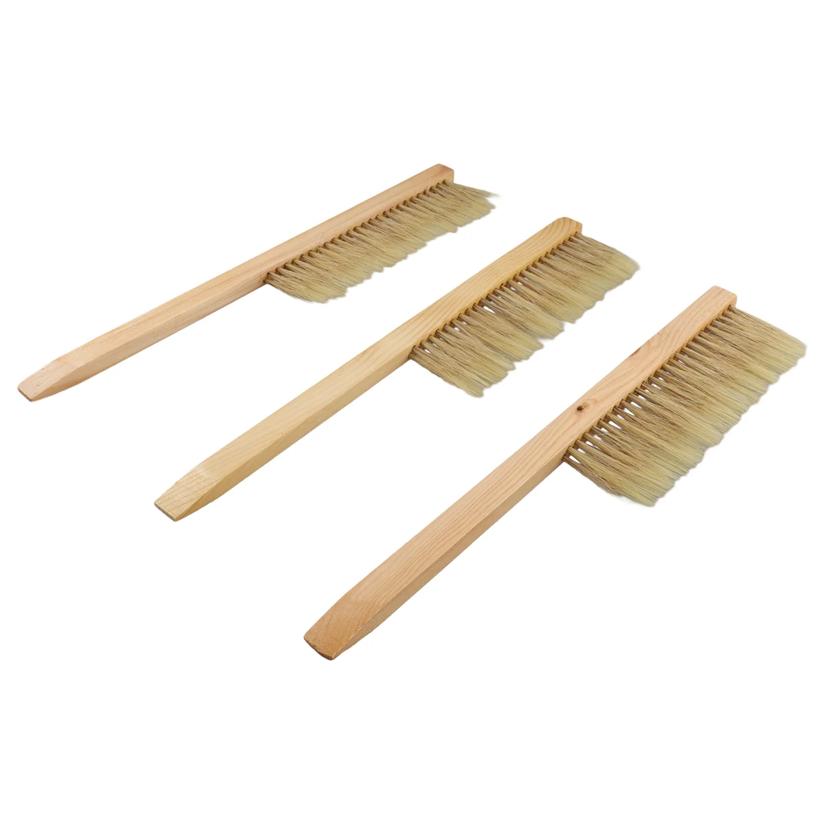 T88C أدوات تربية النحل فرشاة النحل مقبض خشبي فرشاة أدوات تربية النحل معدات تربية النحل فرشاة خلية النحل