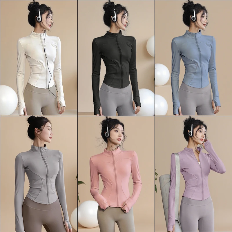 

Women's Sun Protection Clothing Jacket Yoga Clothing Top Quick-drying Outdoor Sports Anti-ultraviolet Fitness Clothing