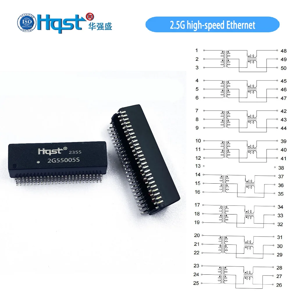 L85005S IEEE802.3 2.5G Network/LAN/Ethernet communication Pulse isolation filter module transformer  in Switch/router/SEVER PCB