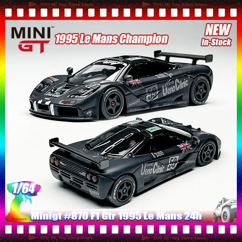 

In Stock Minigt 1:64 870 1995 Le Mans F1 Gtr Simulation Alloy Die-Cast Car Model Collectible Custom Toy Gift Ornament For Adults