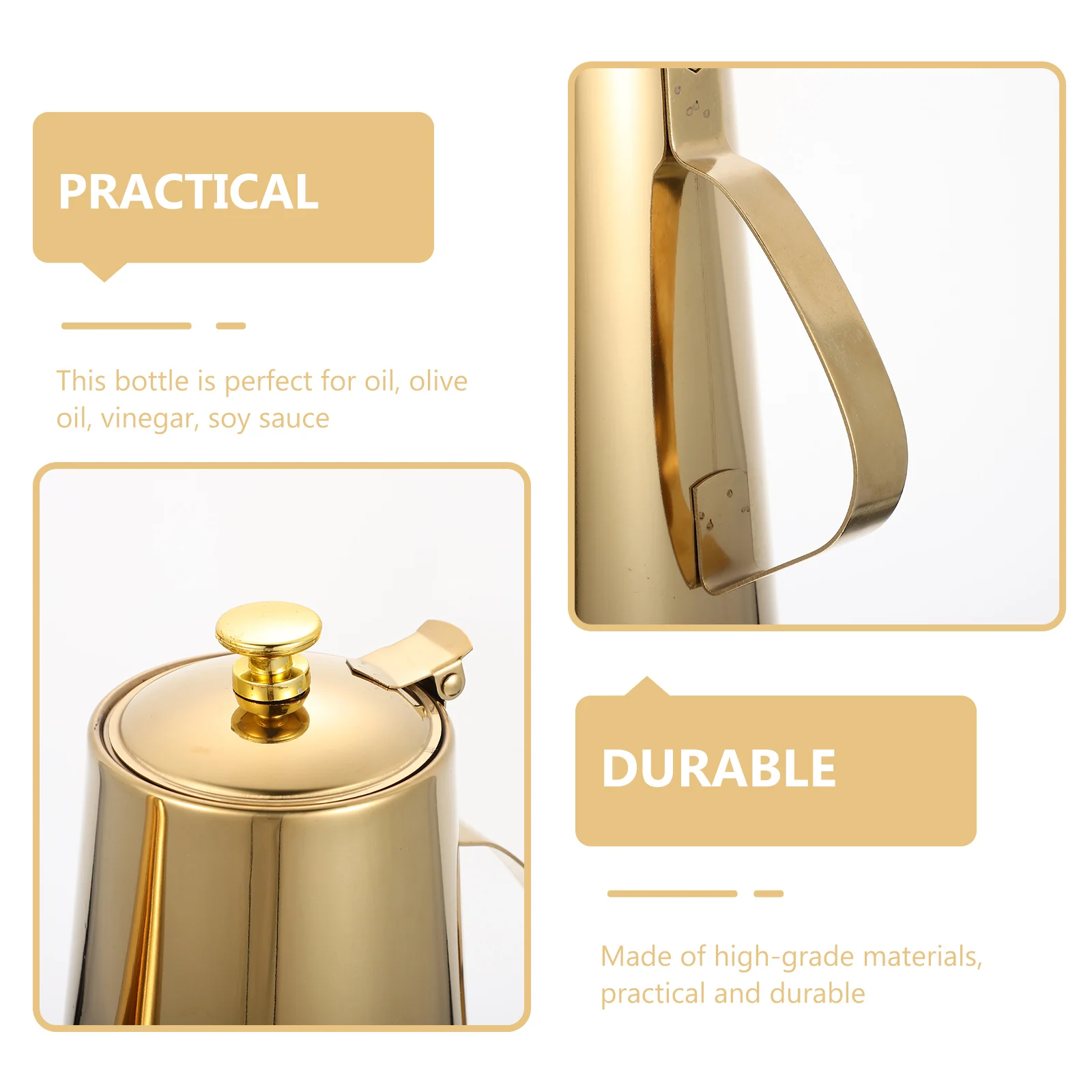 

Stainless Steel Cold Water Jug Large Capacity Kitchen Oil Pot Restaurant Soup Dispenser Olive Oil Bottle Storage Vessel