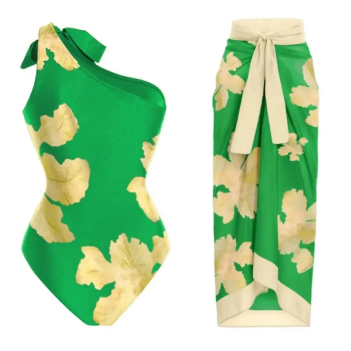 

2025 New Arrival Push Up Women Bikini Set Floral Printed Ruffle Bikinis Strappy Bandage Swimwear Brazilian Biquini Bathing Suit