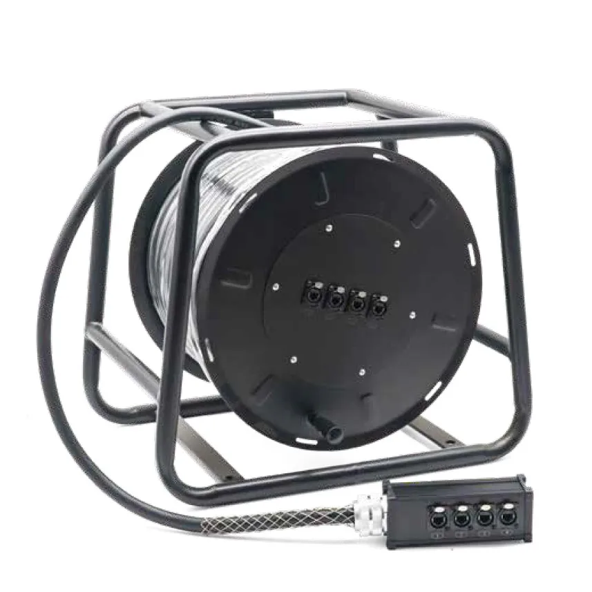 4 cabo ethernet cobra multicanal de 30m com tambor para eventos av sf/utp escudo duplo multi-fio cobre puro rj45 gigabit