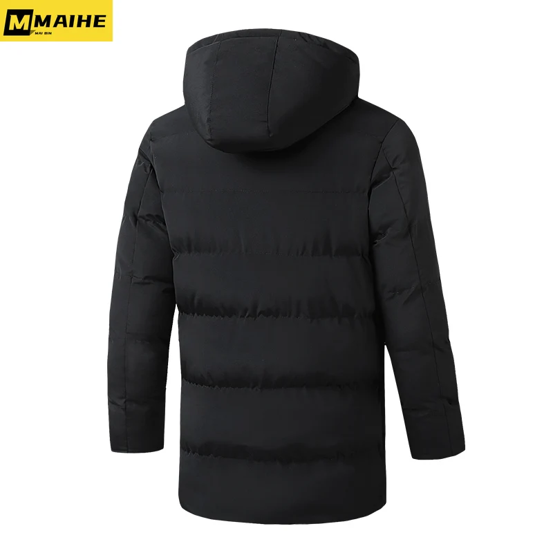 Top Quality Winter Thicken New Brand Designer Casual Fashion Outwear Parkas Jacket Men Longline Windbreaker Coats Men Clothing