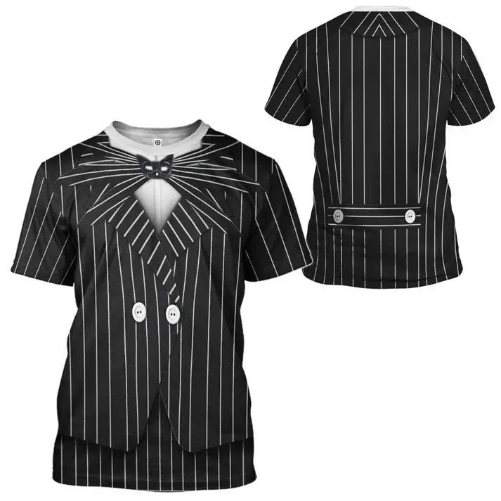 Fake Suit Uniform 3D Print Sport Quick Dry Breathable Men T-shirt Street Cosplay Party Casual Short Sleeve Clothes Funny Tops