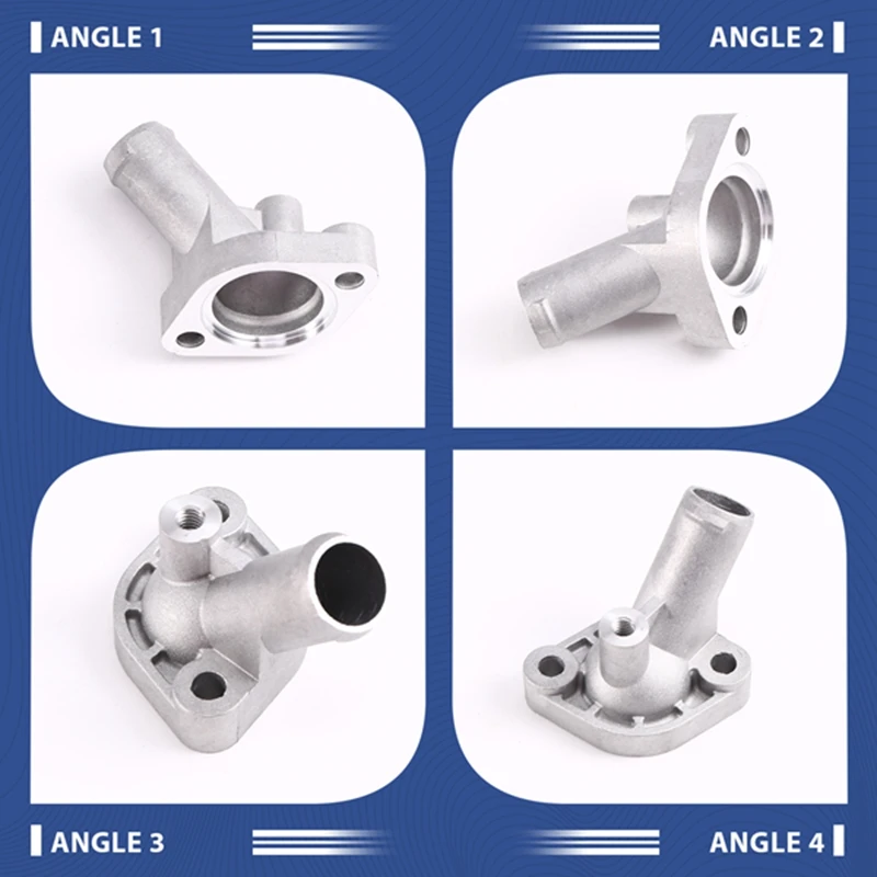 ABKY-2Sets V-Twin Aluminum Thermostat Outlet Cover For Can-Am 800 1000 Outlander Renegade 420222690 420222691
