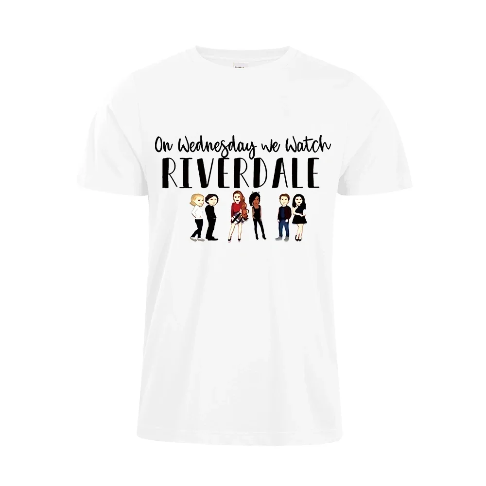 Short Sleeve Print Clothing Women's T-Shirt  Women Riverdale T-shirt on Wedneday We Watch Riverdale Betty Cheryl Jughead Tee