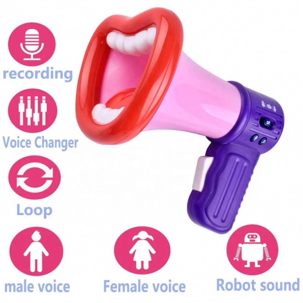 Children Speaker Portable Big Mouth Funny Recording Toy Handheld Megaphone Toys Megaphone