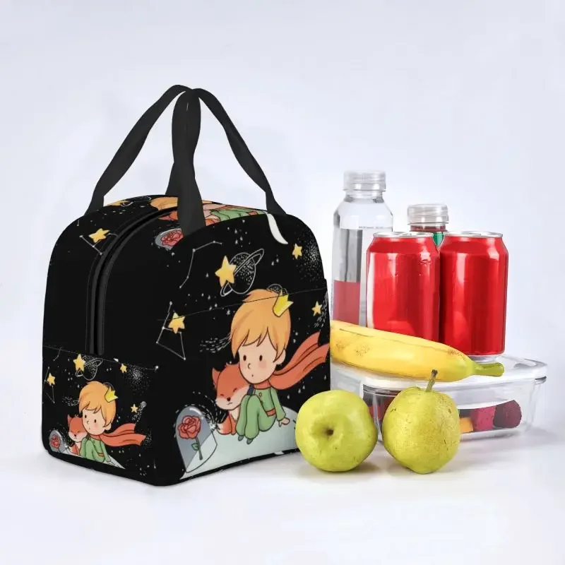 The Little Prince Thermal Insulated Lunch Bag France Fairy Tale Resuable Lunch Container for Work School Travel Storage Food Box