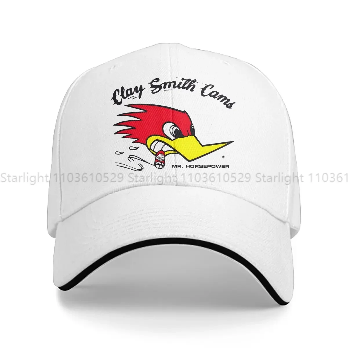 Multicolor Hat Peaked Men's Cap Clay Smith Cams Mr. Horsepower Personalized Visor Protection Hats