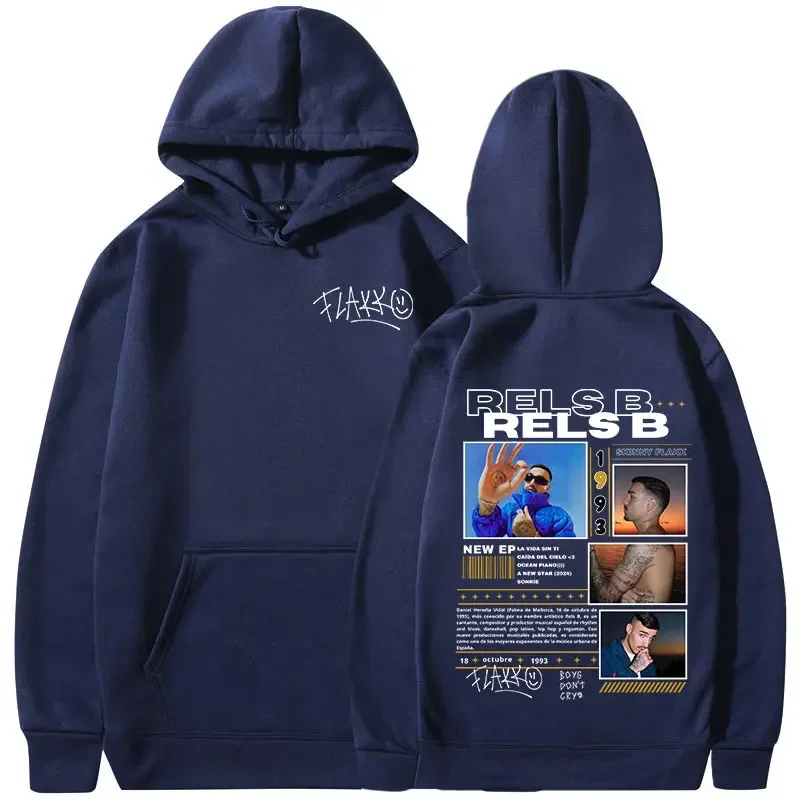 Customization Rels B Flakk Smile Hoodies Boys Don't Cry Hooded Sweatshirts Men Women Clothing Fashion Hip Hop Oversized Pullover