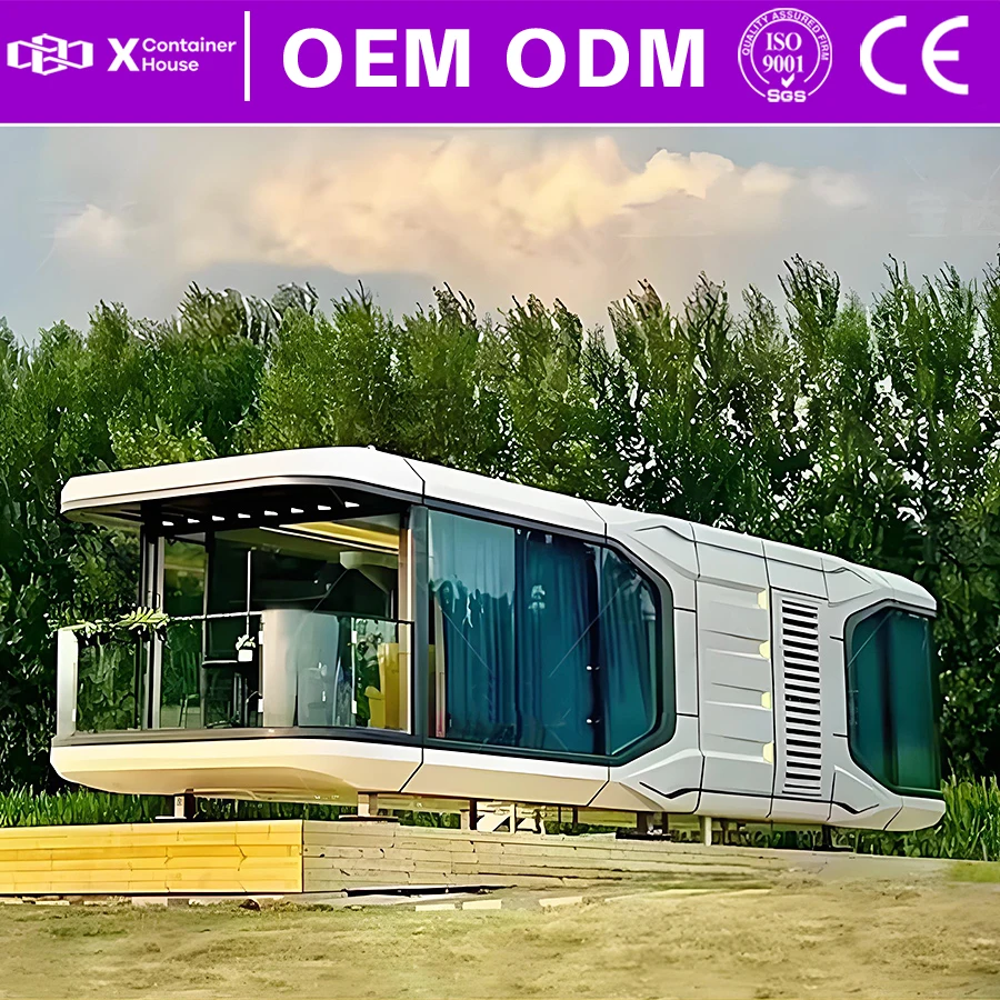 Tiny Home Prefabricated Mobile Houses Ready to Live in 2 Bedroom Space House Waterproof Steel Structure Fireproof Anti Rust Real