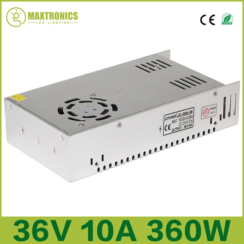 

Best price 36V 10A 360W Universal Regulated Switching Power Supply for CCTV Led Radio Free shipping