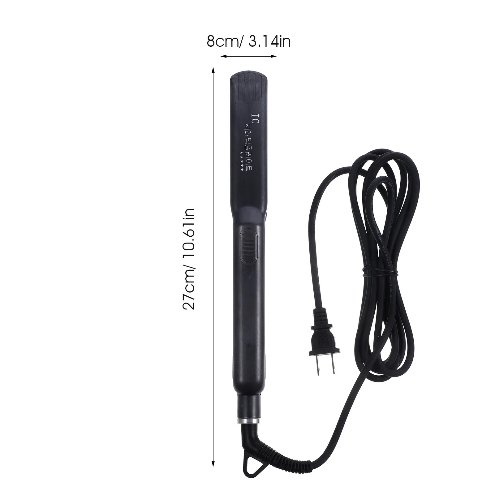 1Pcs Hair Straightener Electric Dual Purpose Flat Iron with Rapid Heating Ceramic Plates for Salon and Home Use Black Us Plug